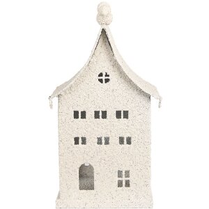 Clayre & Eef 6Y5934 Dekorace Dům 14x15x28 cm Béžová