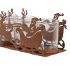Clayre & Eef 6Y5937 Světelný držák Vánoční saně 25x8x8 cm