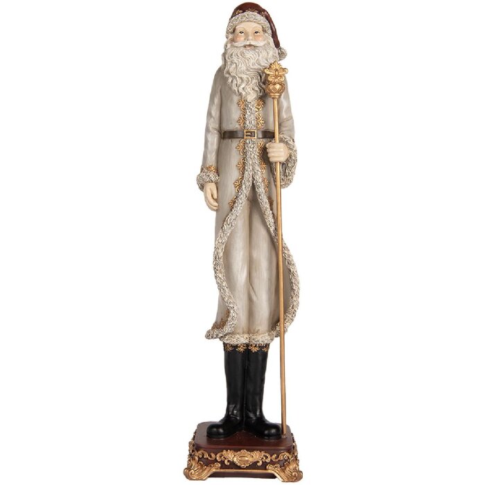 Clayre & Eef Dekorace Santa Claus 10x10x42 cm