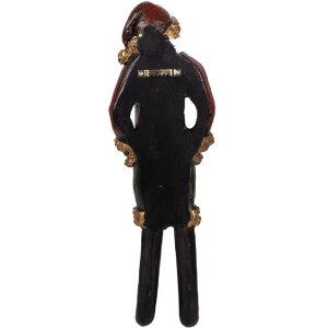 Clayre & Eef 6PR5588 Nástěnná dekorace Santa Claus 13x7x39 cm