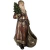 Clayre & Eef Dekorace Santa Claus 24x17x47 cm červeno-zlatá