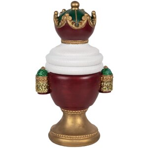 Clayre & Eef 6PR5694 Dekorativní busta Santa Clause s LED 15x10x26 cm