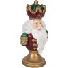 Clayre & Eef 6PR5694 Dekorativní busta Santa Clause s LED 15x10x26 cm