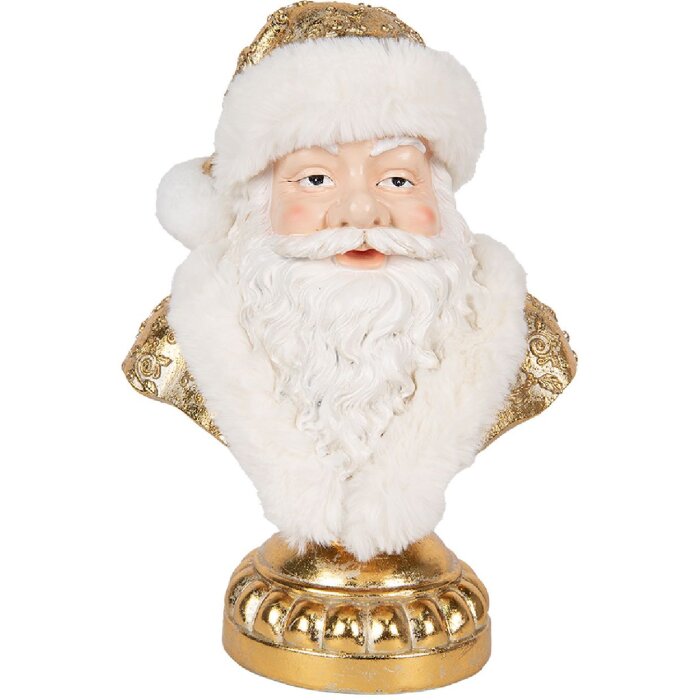 Clayre & Eef 6PR5699 Dekorační busta Santa Claus 23x15x32 cm