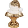 Clayre & Eef 6PR5699 Dekorační busta Santa Claus 23x15x32 cm