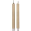 Clayre & Eef Sada 2 LED svíček 2x25 cm béžová