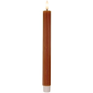 Clayre & Eef Sada 2 LED svíček průměr 2x25 cm hnědé