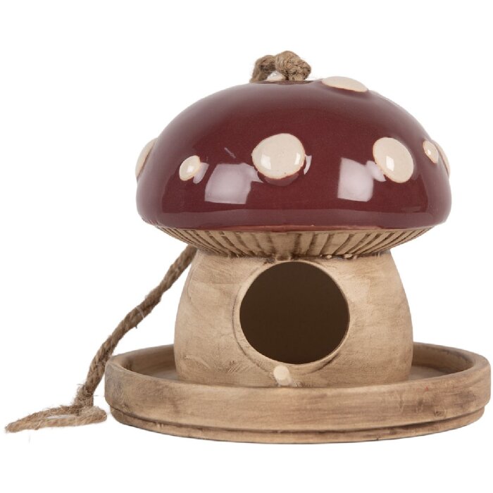 Clayre & Eef 6CE2319 Dekorativní ptačí domeček 13x13 cm