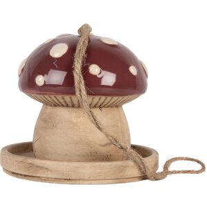Clayre & Eef 6CE2319 Dekorativní ptačí domeček 13x13 cm