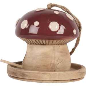 Clayre & Eef 6CE2319 Dekorativní ptačí domeček 13x13 cm