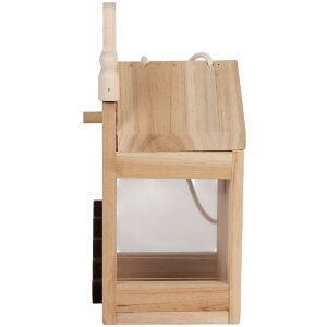 Clayre & Eef Krmítko pro ptáky 10x11x23 cm dřevo