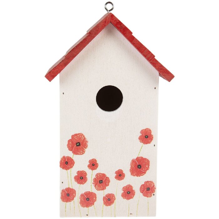 Clayre & Eef Ptačí domeček 15x10x22 cm - dřevo, venkovský styl