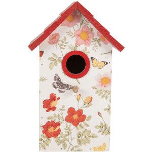 Clayre & Eef Ptačí budka 15x10x22 cm – Venkovský styl