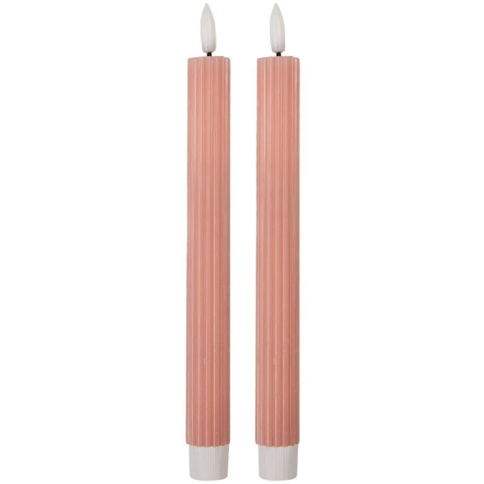 Clayre & Eef Sada 2 LED svíček růžová 25 cm