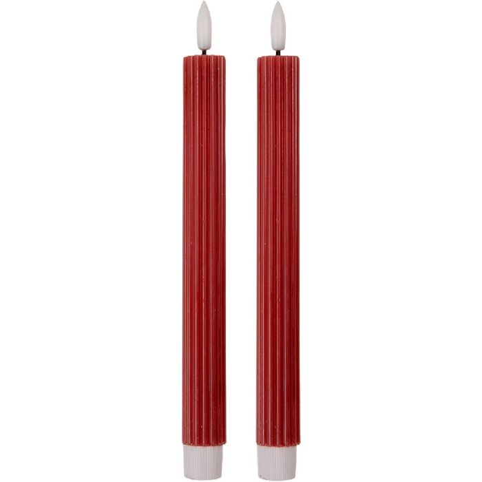 Clayre & Eef Sada 2 LED svíček růžová 2x25 cm