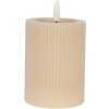 Clayre & Eef LED svíčka Ø 8x13 cm / 2x AA baterie