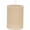 Clayre & Eef LED svíčka Ø 8x13 cm / 2x AA baterie