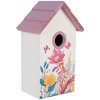 Clayre & Eef Ptačí domeček 15x10x22 cm bílo-růžový