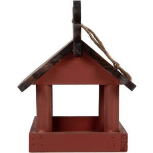 Clayre & Eef Krmítko pro ptáky 17x25x21 cm červenohnědé