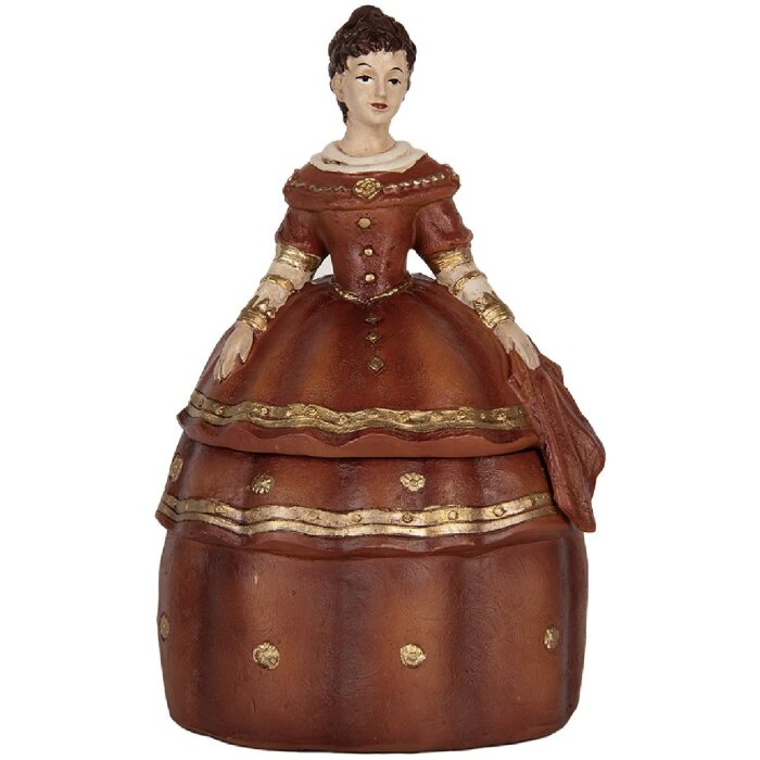 Clayre & Eef Šperkovnice Frau 19x16x29 cm Červená