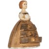 Clayre & Eef Šperkovnice Dámská 16x11x20 cm Hnědo-béžová