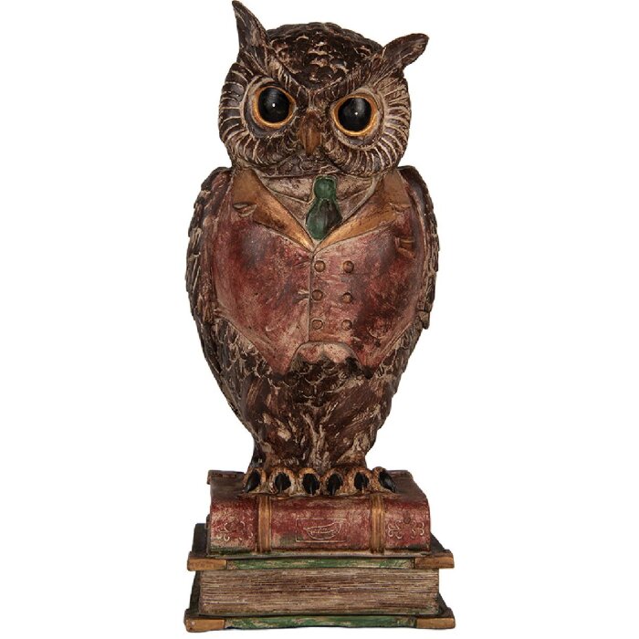 Clayre & Eef 6PR5579 Pokladnička Sova 16x15x35 cm