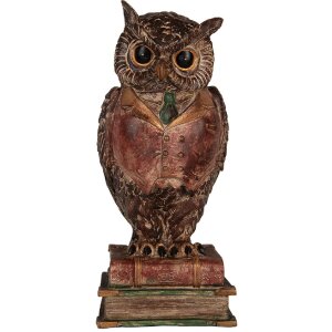 Clayre & Eef 6PR5579 Pokladnička Sova 16x15x35 cm
