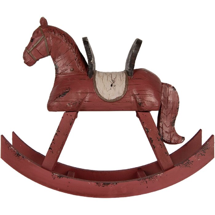 Clayre & Eef Dekorativní houpadlo 39x12x33 cm růžové