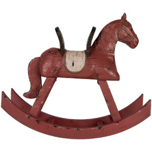 Clayre & Eef Dekorativní houpadlo 39x12x33 cm růžové