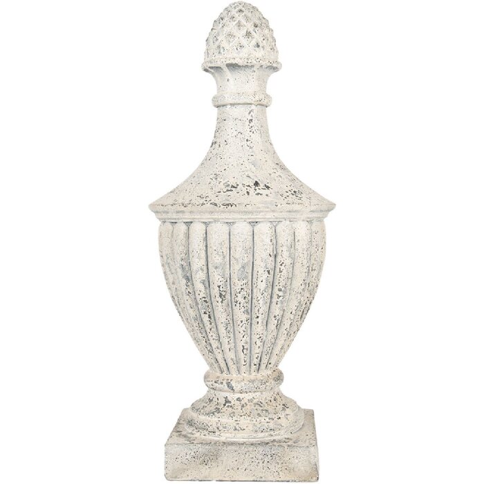 Clayre & Eef 5MG0065 Dekorační Ornament 26x26x64 cm Béžovošedý