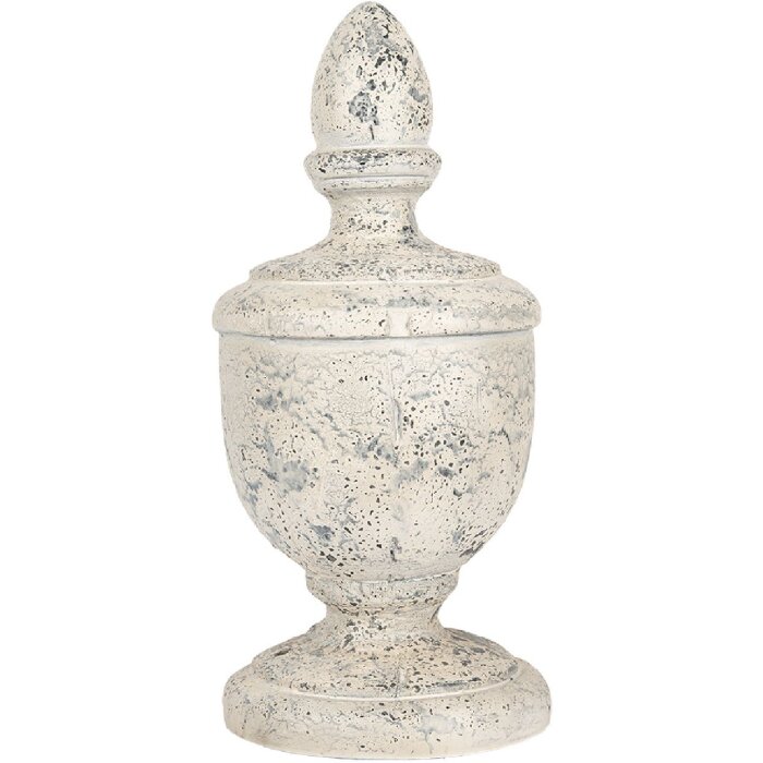 Clayre & Eef Dekorace Ornament Ø 22x48 cm Béžovo-šedá