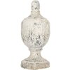 Clayre & Eef Dekorační ornament béžovo-šedý 19x45 cm