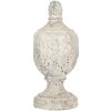 Clayre & Eef Dekorační ornament béžovo-šedý 19x45 cm