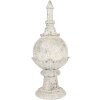 Clayre & Eef Dekorační ornament Ø 24x61 cm béžová šedá