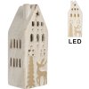 Clayre & Eef Dekorační domeček s LED 7x6x19 cm