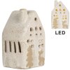 Clayre & Eef Dekorační domeček s LED 6x5x10 cm