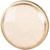 Clayre & Eef 66281W Keramický klikka na dveře béžová zlatá 3x3 cm