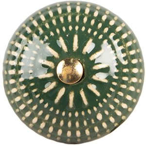 Clayre & Eef Klička keramická Ø 4x3 cm