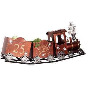 Clayre & Eef Dekorace Vlak 79x15x37 cm Červená