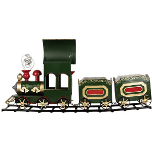 Clayre & Eef Dekorace Vlak 77x15x31 cm Zelená