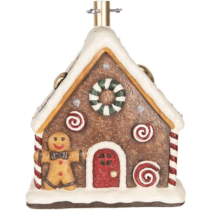 Clayre & Eef Stojan na vánoční stromek 37x26x47 cm hnědý a bílý