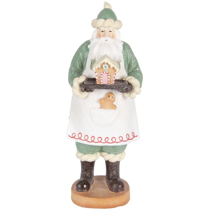 Clayre & Eef Dekorace Santa Claus 11x11x30 cm