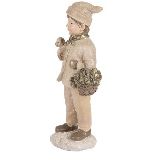 Clayre & Eef Dekorace Dítě 9x7x18 cm Beige