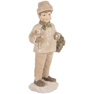 Clayre & Eef Dekorace Dítě 9x7x18 cm Beige