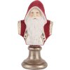 Clayre & Eef 6PR5538 Dekorační busta Santa Claus 10x9x19 cm