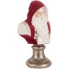 Clayre & Eef 6PR5538 Dekorační busta Santa Claus 10x9x19 cm