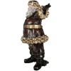 Clayre & Eef Dekorace Santa Claus 58x33x76 cm červeno-zlatá