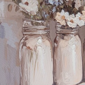 Clayre & Eef 66266 Nástěnná dekorace 51x3x51 cm Béžová/Růžová