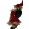 Clayre & Eef Dekorace Santa Claus 16x12x31 cm Rot