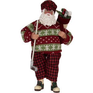Clayre & Eef Dekorace Santa Claus 16x11x28 cm